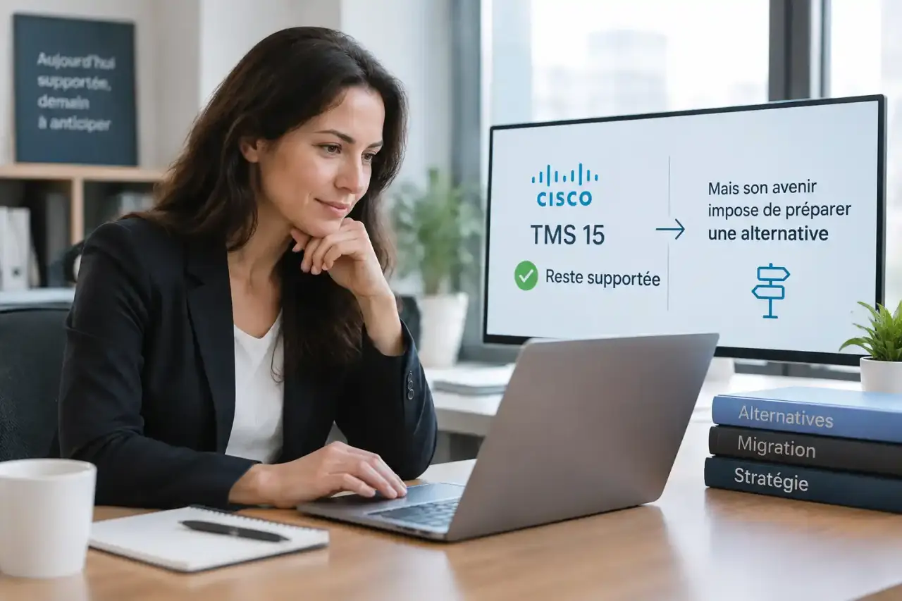 Cisco TMS 15 reste supportée, mais son avenir impose de préparer une alternative