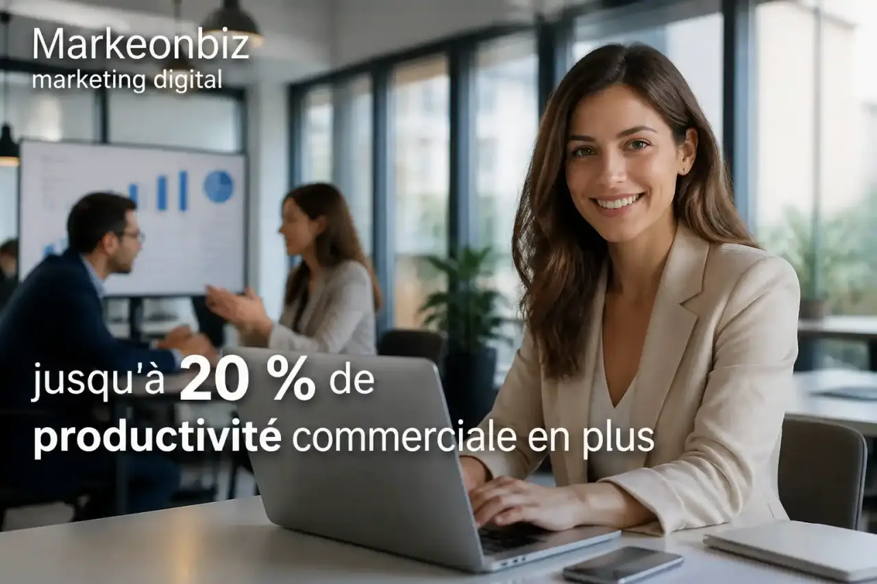 Markeonbiz marketing digital : jusqu'à 20 % de productivité commerciale en plus