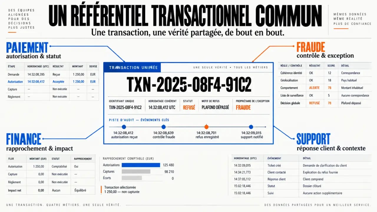 Référentiel commun et gestion des exceptions dans le transaction lifecycle management